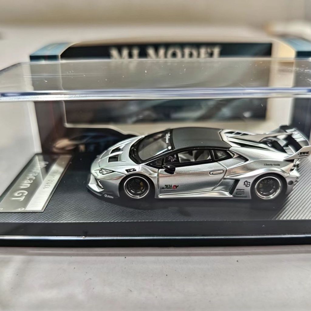 MJ 1/64 Lamborghini Huracan GT LP610 Hợp Kim Bạc Diecast Xe Mô Hình Đồ Chơi Quà Tặng Sinh Nhật