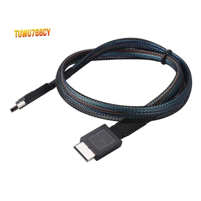 Cáp PCIE4.0 MINI SAS 24Gbps Cáp nối dài dữ liệu Oculink SFF-8611 sang SFF-8611 Đường truyền dữ liệu 