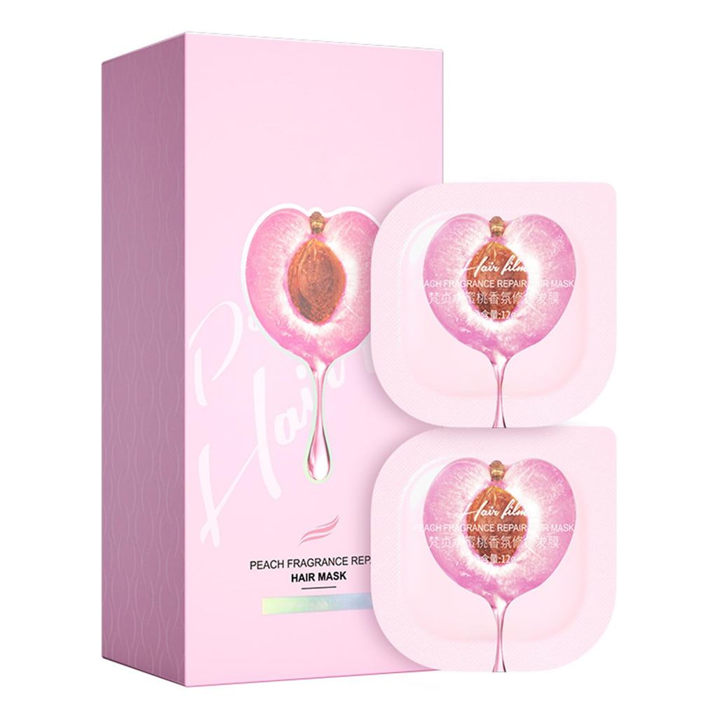PeachoothingHairMask-6Pack (0.42ozEach), DeepConditioningTreatmentforDry & DamagedHair, Travel-SizeH