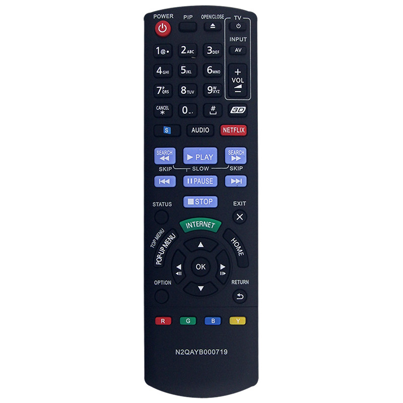 Tương thích với Panasonic TV DMP-BDT220 DMP-BDT120 DMP-BDT20CP Điều khiển từ xa N2QAYB000719 Phần dự