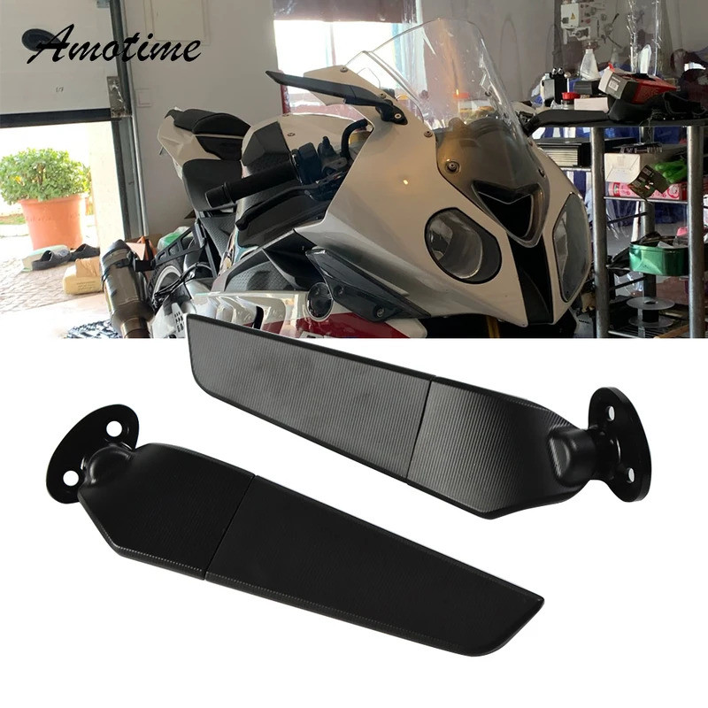 Cho S1000RR Gương Xe Máy Cánh Gương Có Thể Điều Chỉnh Xoay Chiếu Hậu Bên Gương Cho Xe BMW S1000RR 20
