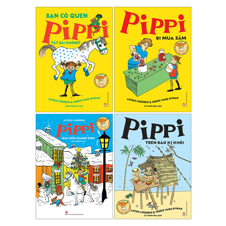 Sách Pippi Tất Dài (4 cuốn)