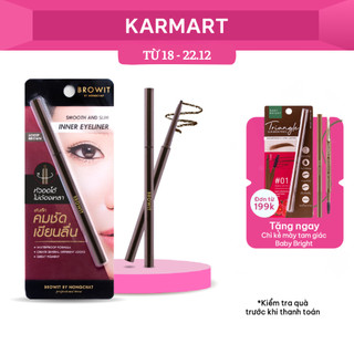  Kẻ Viền Mắt Trong Browit Chống Nước Chì Kẻ Mắt Dạng Sáp Sắc Nét Smooth And Slim Inner Eyeliner 0.1g 