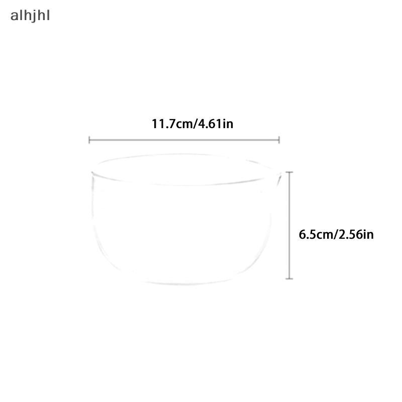 AL 350/600ml Transparent Tea Bowl with Spout Double Layer Japanese Matcha Bowl Heat-Resistant Salad 