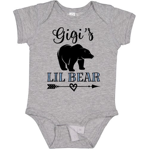 Inktastic Gigi Lil Bear Grandson Baby Body Grandchild Boys Present Hợp thời trang