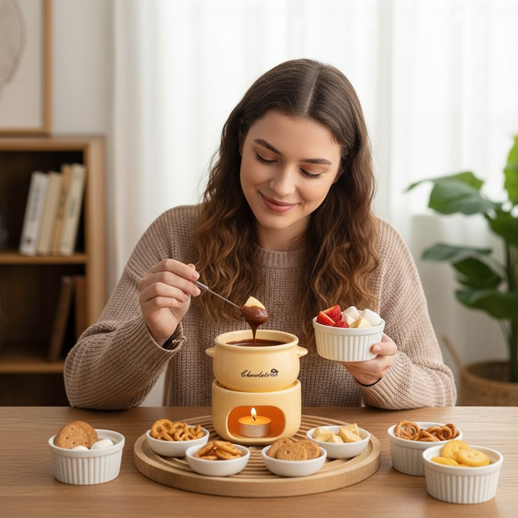 【Lò nướng nến lửa】🍫Lò hot pot pho mát sô cô la gốm, nồi nóng kem, hot pot mini gia đình