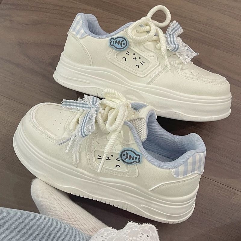 ❈ fufu ❈ ❈ ✷ ❈ ❈ ❥ ❈ ❈ ❈ ❈ ❈ ❈ ❥ ❈ ❈ ❈ ❈ 🍒 ❈ ❈ ❈ ❈ 🍒 Giày sữa fufu đế dày giày trắng nhỏ nữ bánh mì 