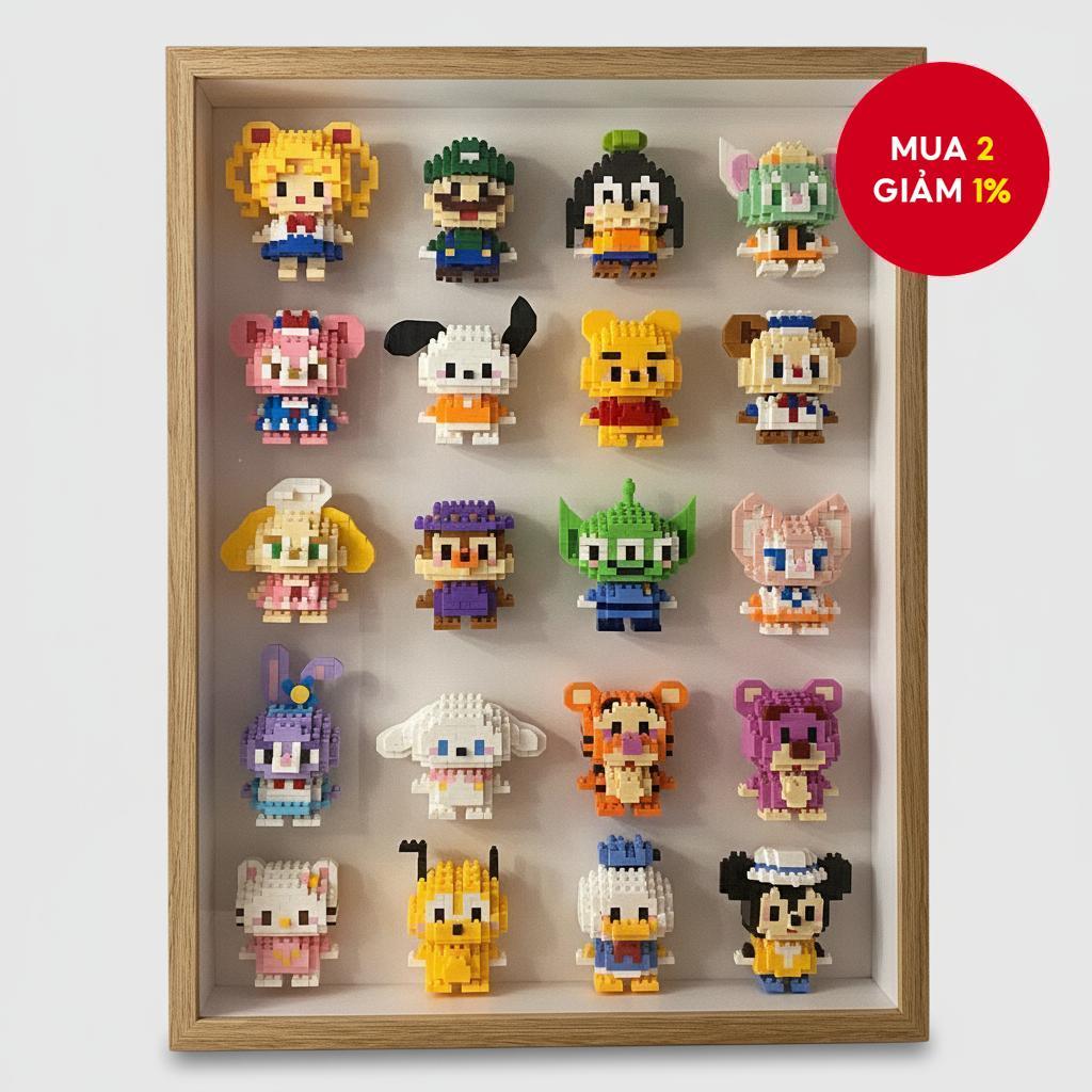 Mini Building Bricks, tương thích với LEGO Blind Box Figures & Bộ lắp ráp hoạt hình, Quà tặng Giáng 