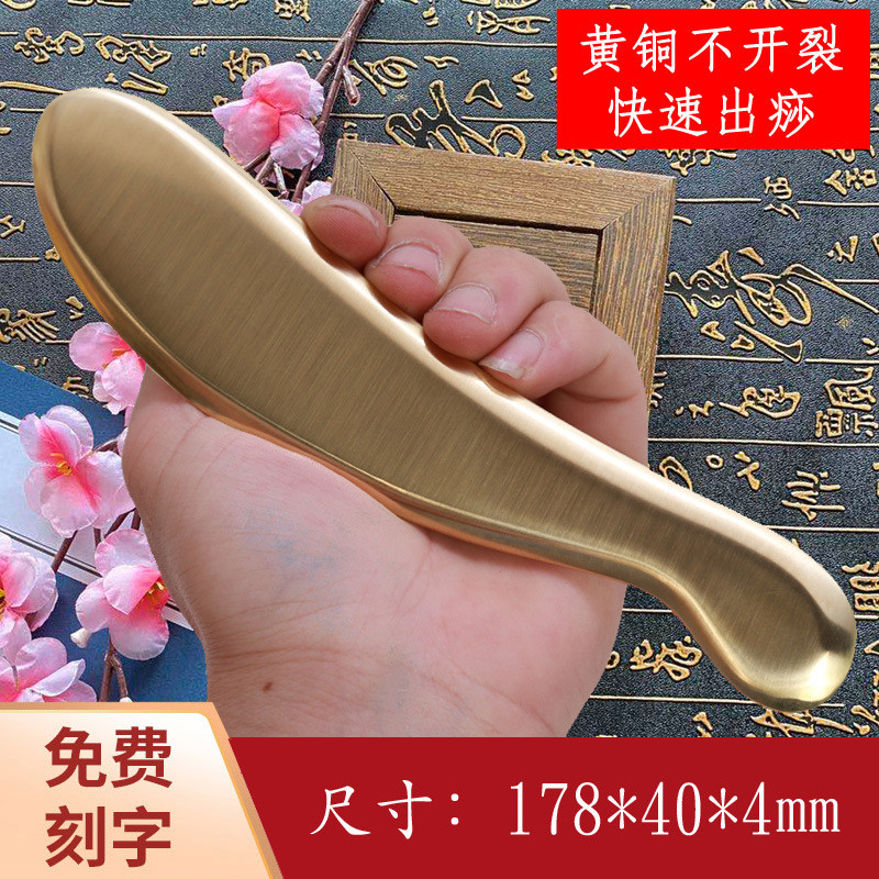 Ai Sha Tang Đồng Nguyên Chất Gua Sha Massage Ban Hộ Gia Đình Lee 's Tiger Talisman Beauty Ask Bianst