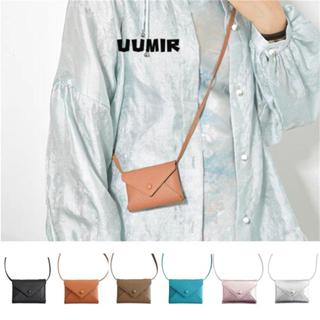 UUMIR Túi đeo vai UUMIR, Túi thắt lưng đa chức năng bằng da PU, Vòng cổ túi Mini bền màu trơn