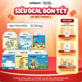   Quà tự chọn   4 BỊCH  Tã Bỉm Quần Nabizam Ultra Thin 4 Mùa Nội Địa Hàn Siêu Mềm Mỏng Thoáng Khí Đủ Size Cho Bé 6-24kg 