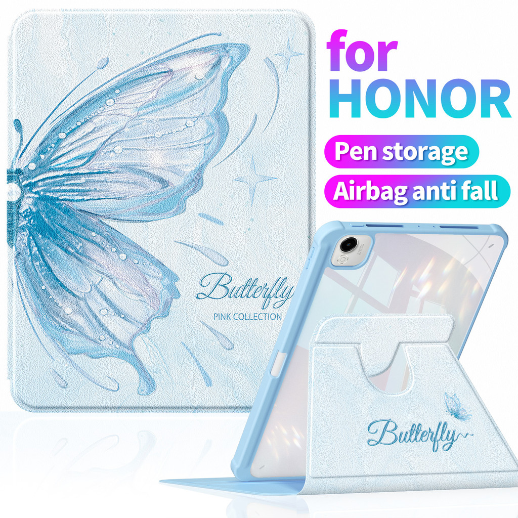 A867 天 ❈ ❈ Ốp điện thoại Honor Pad X9a 11,5 Inch Xoay 360 Chân đế dọc trong suốt Acrylic cứng Mặt sa