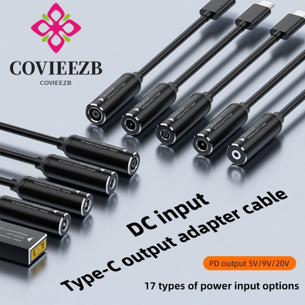 Cáp sạc COVIEEZB Type-C sang DC Jack, Cáp sạc DC PD 65W DC sang Type-C, Tệp chuyển 5 / 9 / 20V PD Đầ