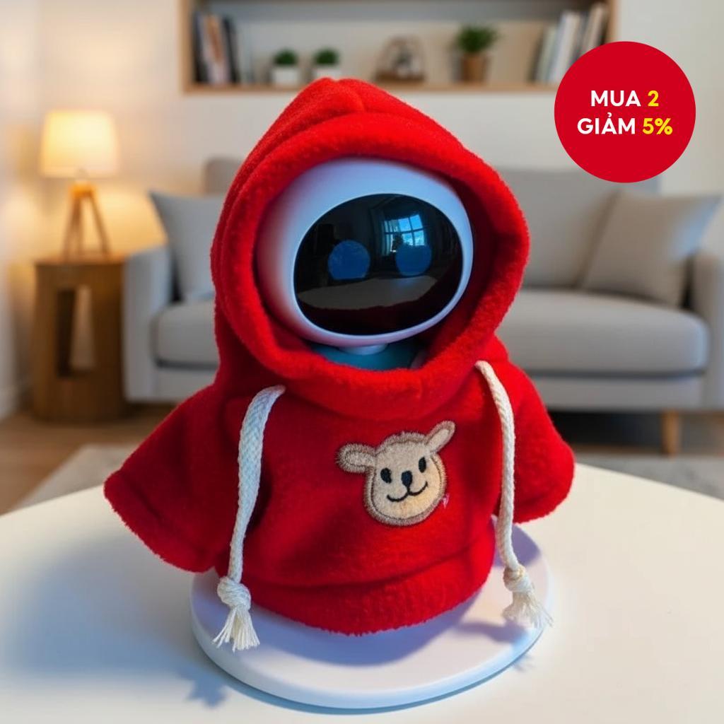 Eilik Smart Robot AI Tamagotchi Gói quần áo độc đáo: Áo len, mũ, Combo khăn quàng cổ Giáng sinh (khô