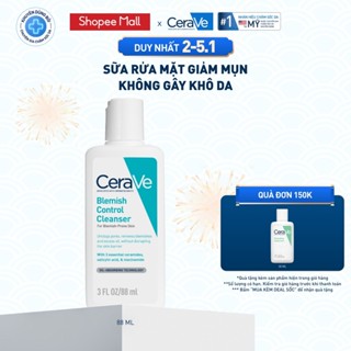  Sữa rửa mặt giảm mụn CeraVe Blemish Control Cleanser 88ml 
