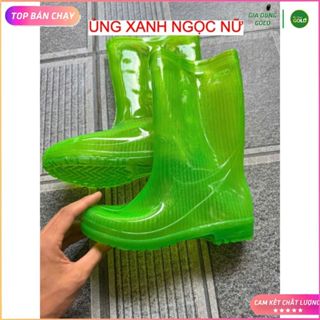 Ủng  XANH Ngọc Nữ Trường Thịnh Ủng Bảo Hộ Lao Động, Đi Mưa,  Màu Xanh Lá HÀNG CAO CÁP