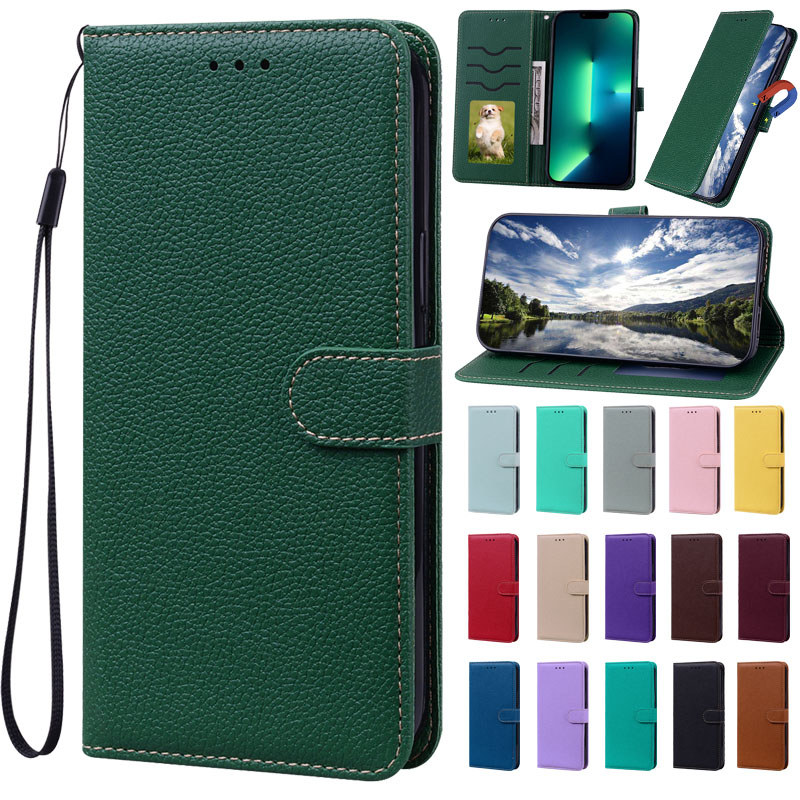 Ốp Điện Thoại Màu Kẹo Cho Honor 400 Lite 400 Pro 400 Ví Da Thông Minh Flip Case Có Hộp Đựng Thẻ