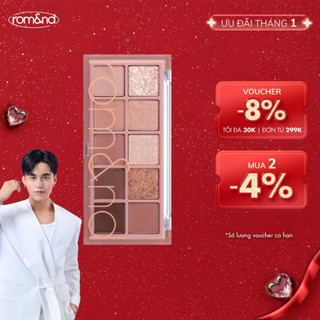   LIVE  Bảng phấn mắt 10 màu siêu lấp lánh Hàn Quốc Romand Better Than Palette 7.5g 