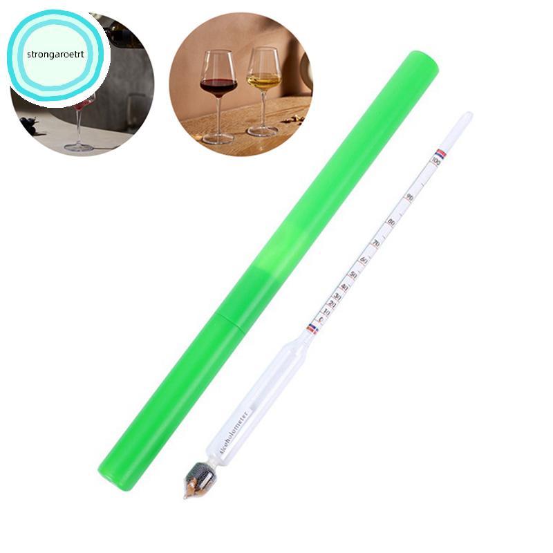 Strongaroetrt 0-100 Độ Thủy Tinh Rượu Rượu Đồng Hồ Đo Nồng Độ Rượu Rượu Rượu Me vn