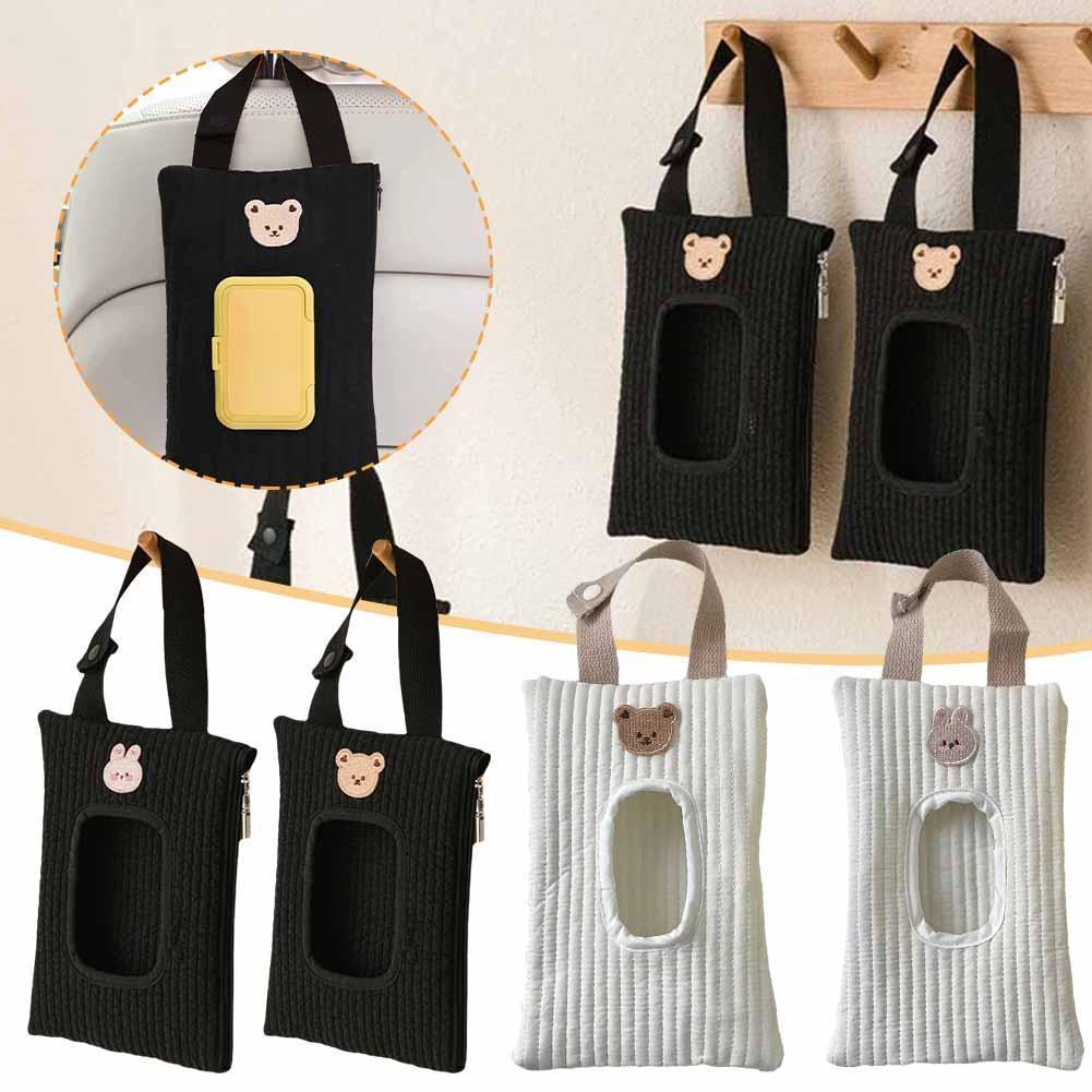 Hộp Khăn Giấy Ướt Hộp Treo Ghế Lưng Khăn Giấy Hoạt Hình Túi Treo Dễ Thương Khăn Giấy T0c4