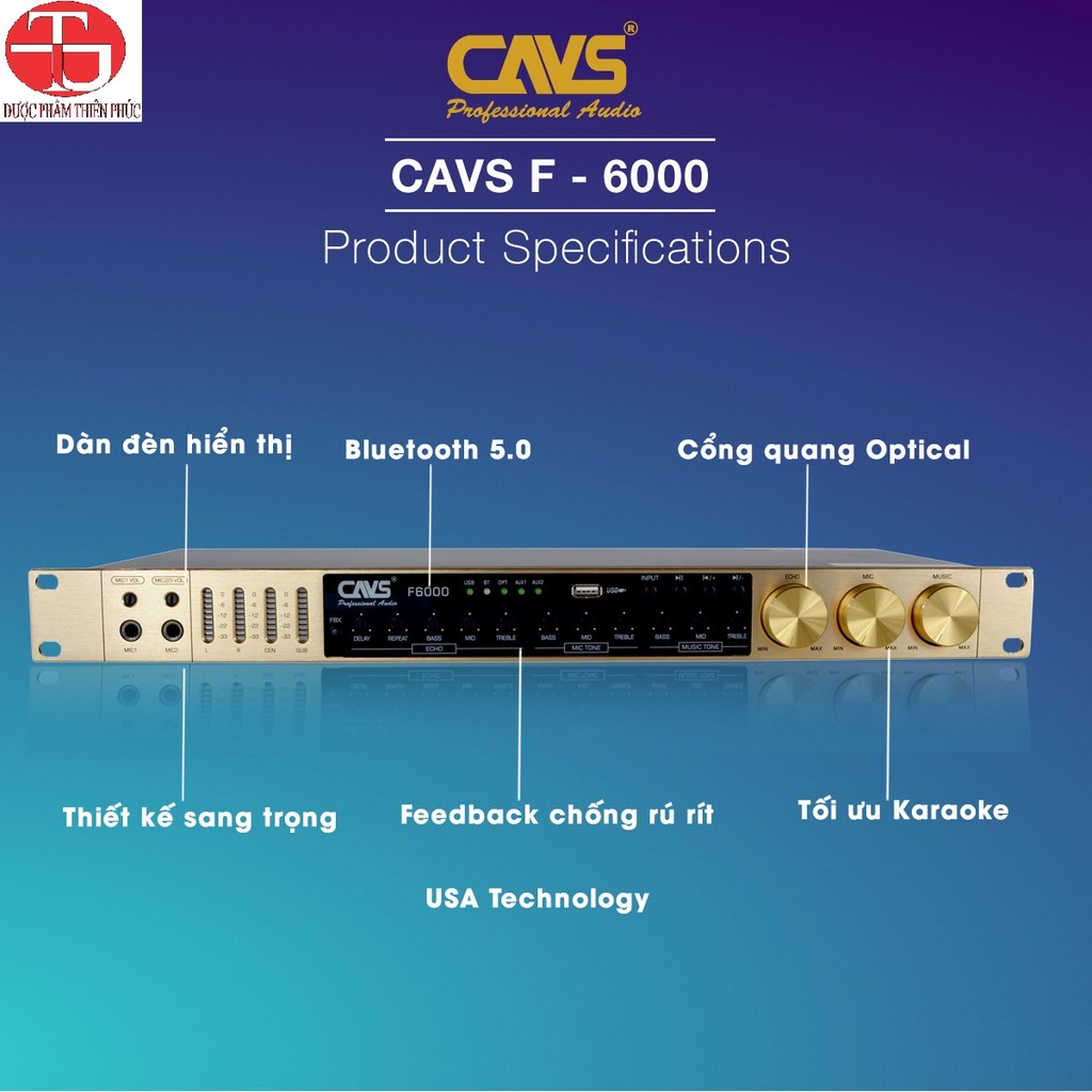 [HCM] Vang Cơ CAVS F6000 Gold năm 2021 - Hàng Chính Hãng - Bảo Ngân audio