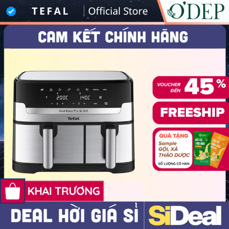 Nồi chiên không dầu Tefal 8.3 lít EY905D10 - SIDEAL SIL