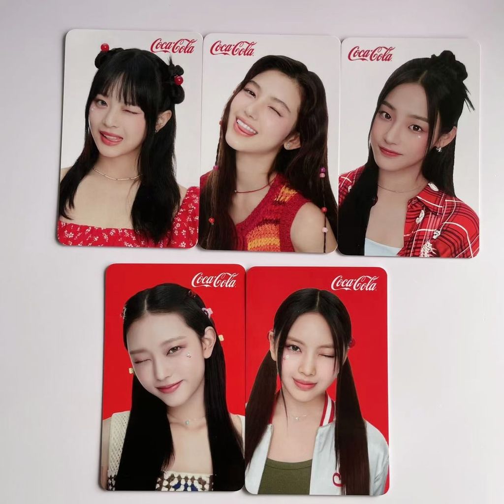 New Jeans Coca-Cola Big Card Minji Hanni Min Han Dan Lin Hui