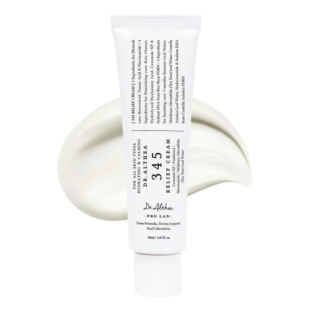Dr.Althea 345 Relief | Moisturizer for Soothing Recovery and Blemish Care with Tea Tree Leaf Water &