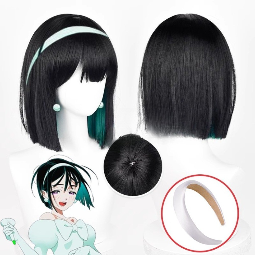 Alien Stage Tóc giả cosplay màu đen chịu nhiệt