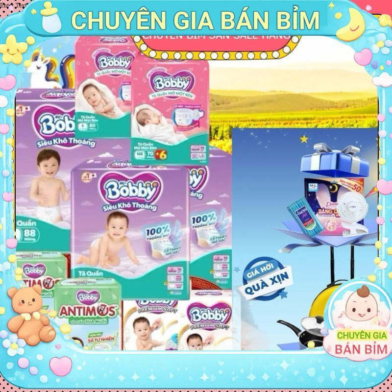 Tã quần BOBBY ULTra size M96/L88/Xl76/Xxl70, Tã Bỉm bobby mega L96/xl84/xxl76,bobby dán  S80/M76