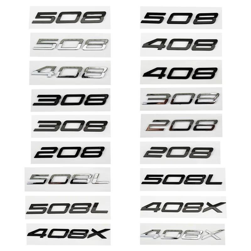 Xe ABS Phía Sau Thân Cây Từ Chữ Cái Logo Huy Hiệu Quốc Huy Đề Can Miếng Dán Cho Xe Đạp Peugeot 208 3
