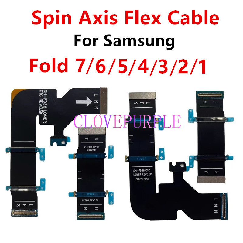 1X Đầu Nối Trục Quay Cáp Mềm Cho Samsung Galaxy Z Fold 7 6 5 4 3 2 F966 F956 F946 F936 F926 LCD Ruy 