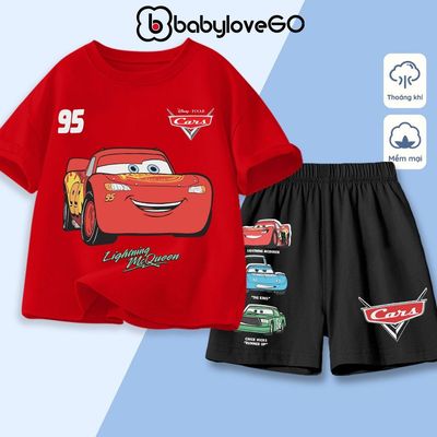Bộ quần áo cho bé trai BabyloveGO, set đồ thun cotton cho bé 1-10 tuổi
