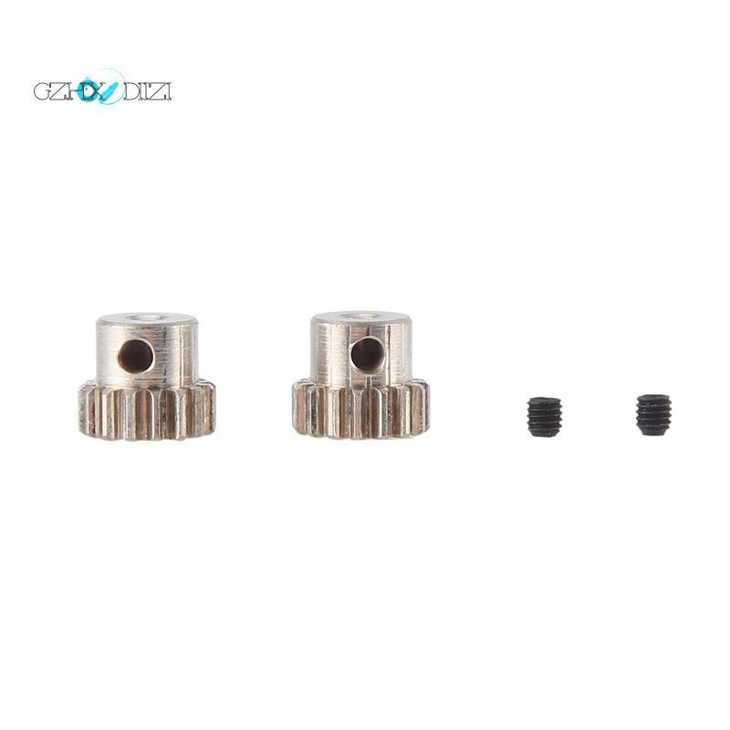 2 Chiếc 2.3 Mm Trục Kim Loại Bánh Răng Động Cơ 48DP M0.6 M0.8 Cho 1 / 12 1 / 16 RC Xe 7075 - 370 / 3