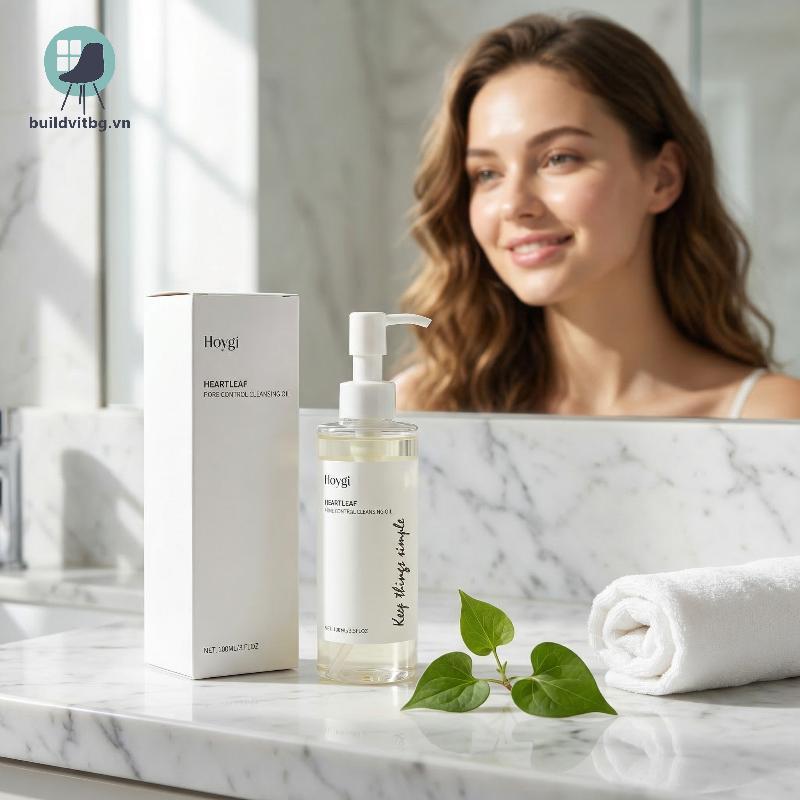 Bg Dầu tẩy trang Tẩy trang Công thức làm sạch lỗ chân lông sâu Chăm sóc da nhẹ nhàng cho sữa rửa mặt