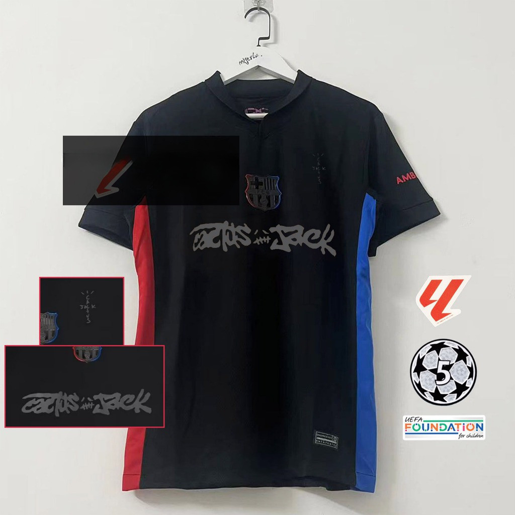 Áo bóng đá Barça x Travis Scott La Liga, Size S-4XL