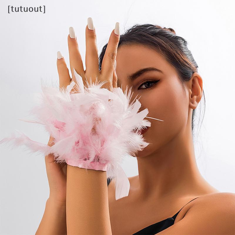 Vòng đeo tay trang trí móng tay màu sắc đa dạng, kiểu dáng lông vũ - Phụ kiện Nail Việt Nam