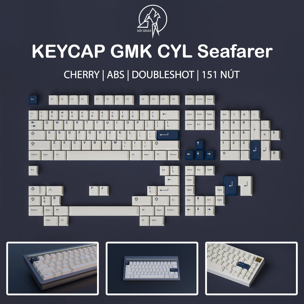 [HỎA TỐC HN - HCM] Keycap Cherry GMK CYL Seafarer ABS Doubleshot