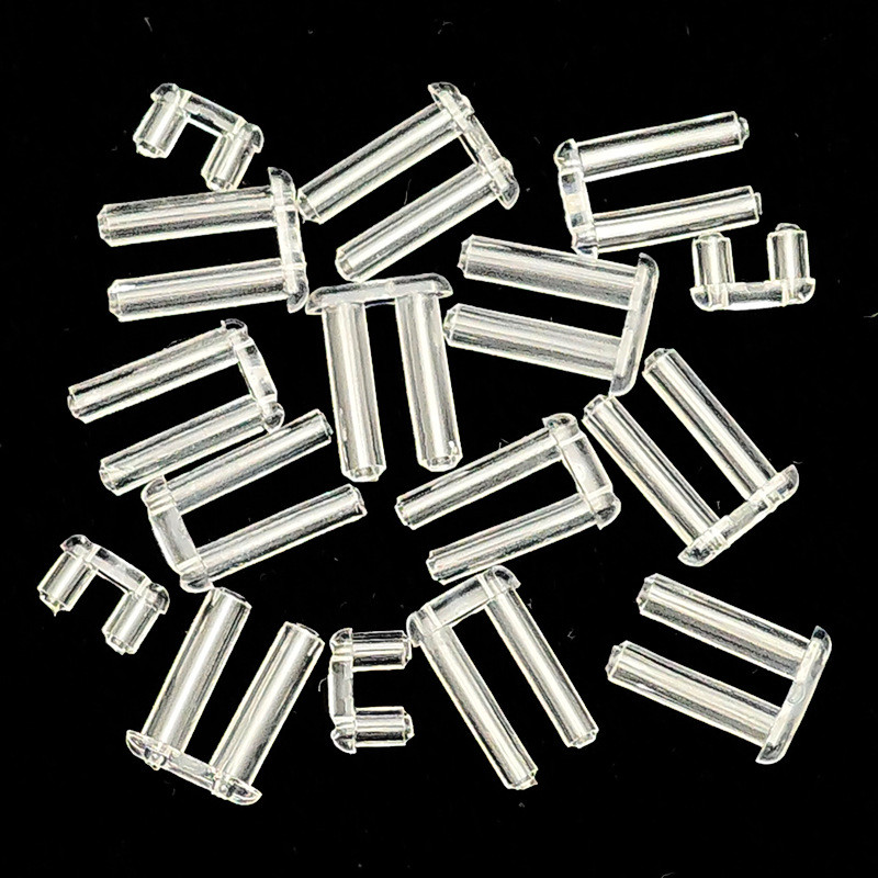 Eyeglass Frame Accessories Double Rubber Stopper Plastic Insert Frameless Glasses Small Accessories 