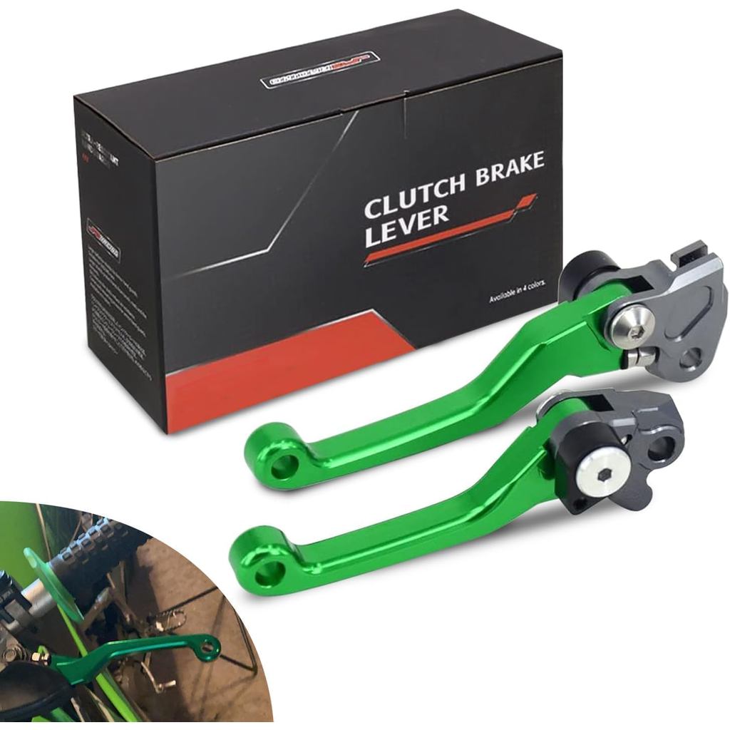 JFG RACING Dirt Bike Đòn bẩy phanh ly hợp có thể gập lại, Đòn bẩy ly hợp đòn bẩy ly hợp cho KX65 00-