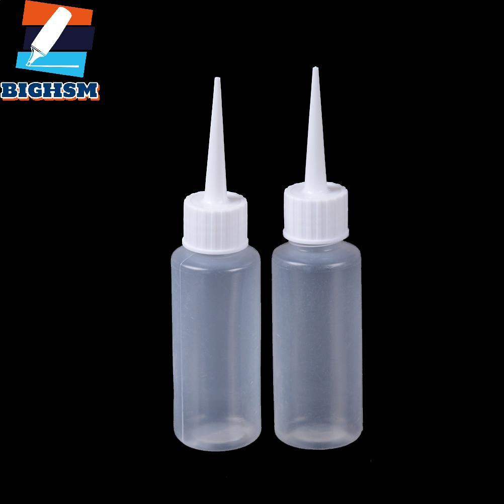 [BIGHSM] 2 Chai nhỏ giọt rỗng 50ml Chai lỏng có thể bóp được Chai nhỏ giọt bằng nhựa Needle2 chiếc M
