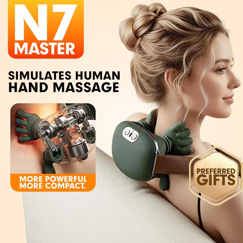 N7 Master Tay Vai Cổ Máy Mát Xa Cổ Tử Cung Máy Mát Xa Cột Sống Trapezius Máy Mát Xa Cổ Nén Nóng Điện