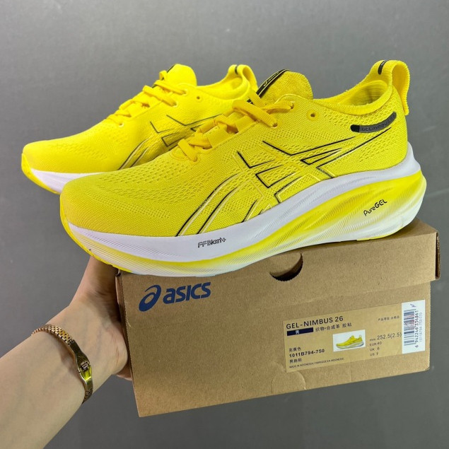Asics Gel-Nimbus 26 Giày Chạy Bộ Nam Nữ Gel-Nimbus 27 Giày Thể Thao Đệm Nhẹ IYSB