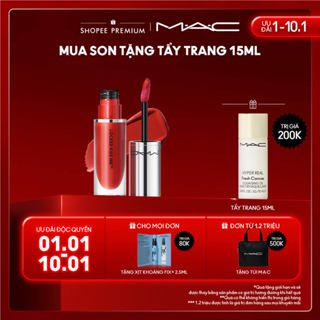  Son kem siêu lì MAC Locked Kiss Ink 24H Lipcolour lên màu chuẩn sắc nhẹ môi và không trôi 