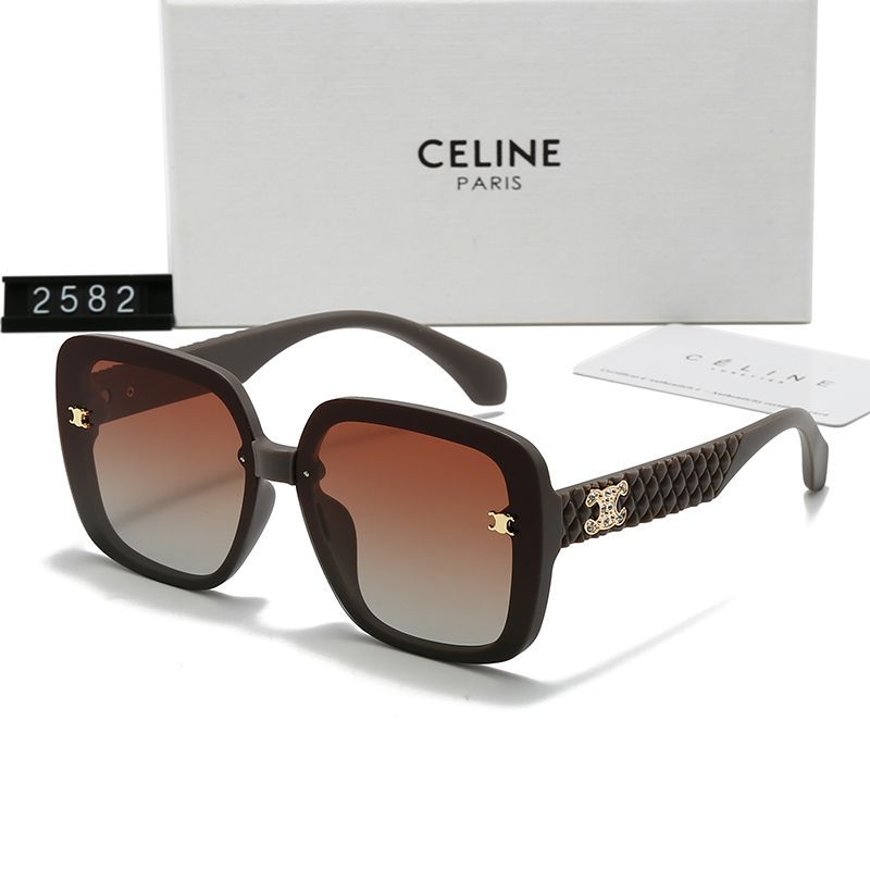 Kính râm CELINE Nữ Retro Kính râm gọng lớn Kính hợp thời trang