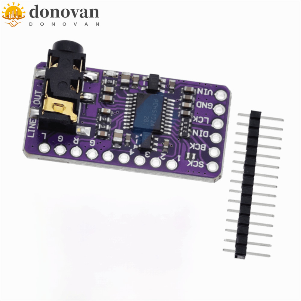 DONOVAN PCM5102A I2S Trình phát âm thanh, Âm thanh kỹ thuật số PCM5102A DAC I2S Mô-đun máy nghe nhạc