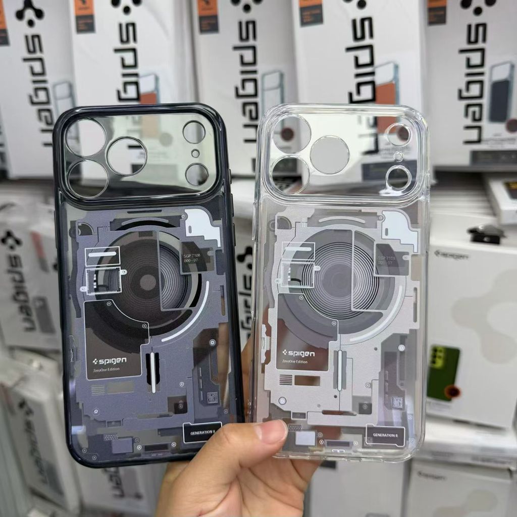 Ốp lưng SPG chính hãng cho iPhone 17 Series Vỏ hai lớp có nam châm nhúng để giữ mạnh hơn / Ốp lưng i