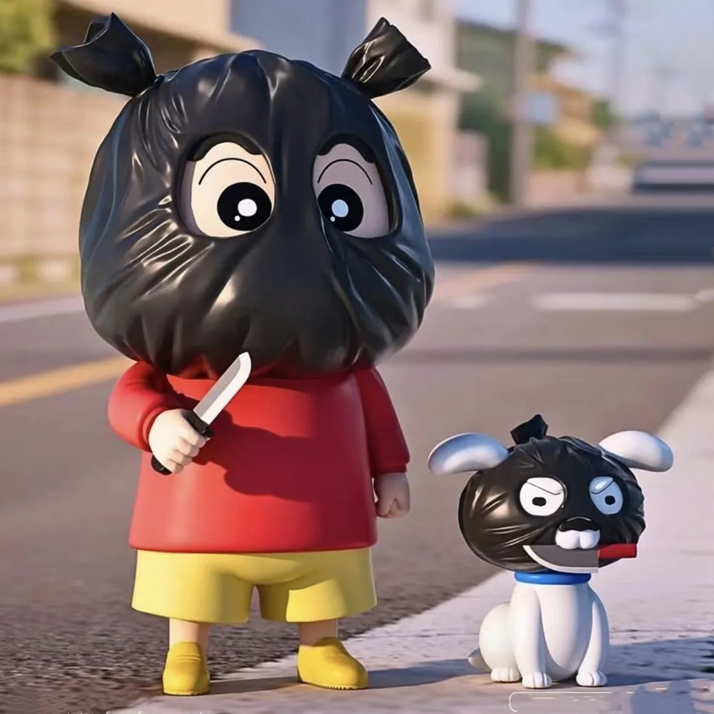 Crayon Shin-Chan-Robbery Kết hợp Shin-Chan + Shin-Chan + Shin-Chan Anime Merchand