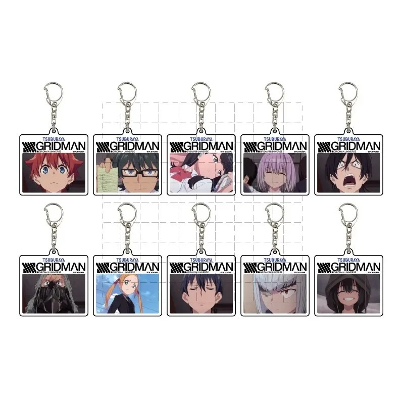 Móc khóa Anime Gridman Universe SSSS.Gridman SSSS.Dynazenon Acrylic nhân vật Yomogi Chise Gauma Muji