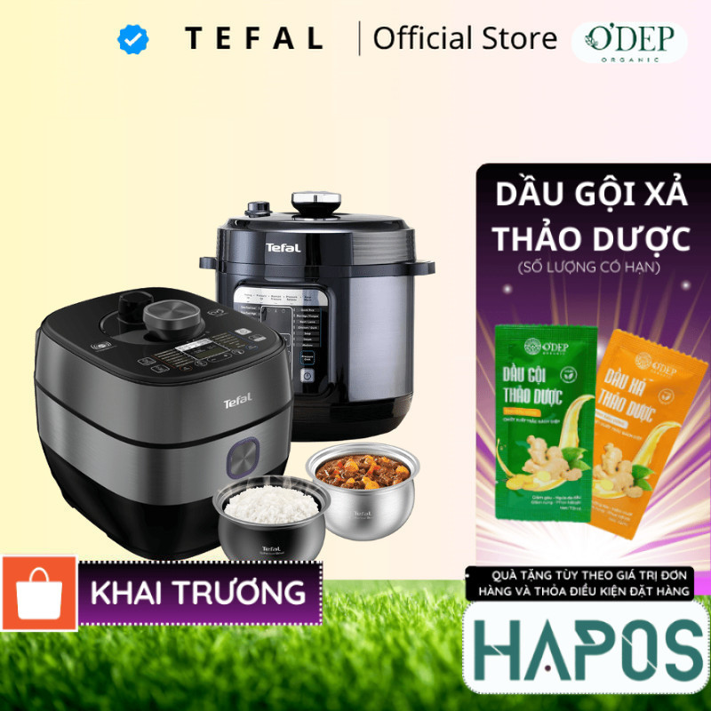 Nồi áp suất điện Tefal 6 Lít Chính hãng, cảm ứng đa năng nấu chậm, hầm, làm bánh CY601868/CY638868  
